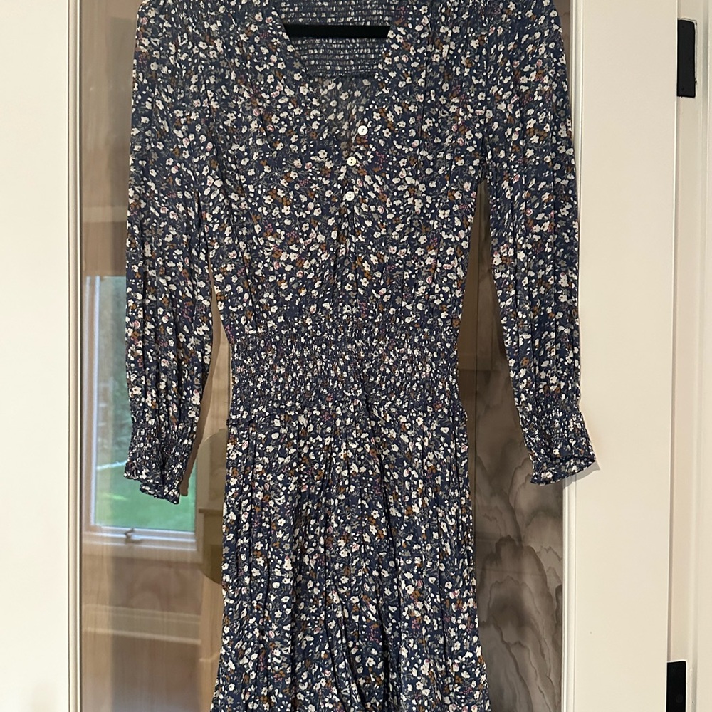 Rails smocked waist Blue Dress